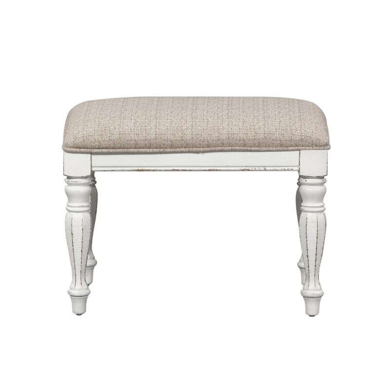Liberty Furniture Magnolia Manor Accent Bench in Antique White image number 1
