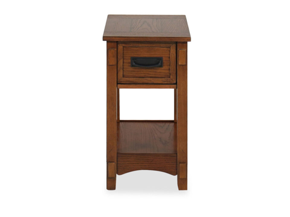 Breegin Chairside End Table - Mission Style