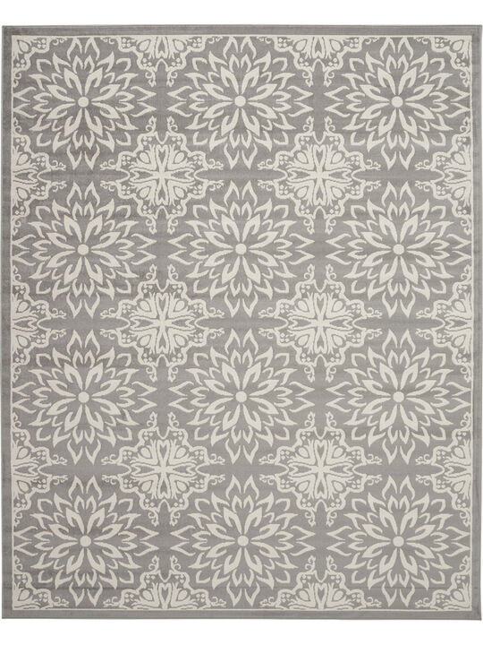 Jubilant JUB06 Ivory/Gray 8' x Round Rug