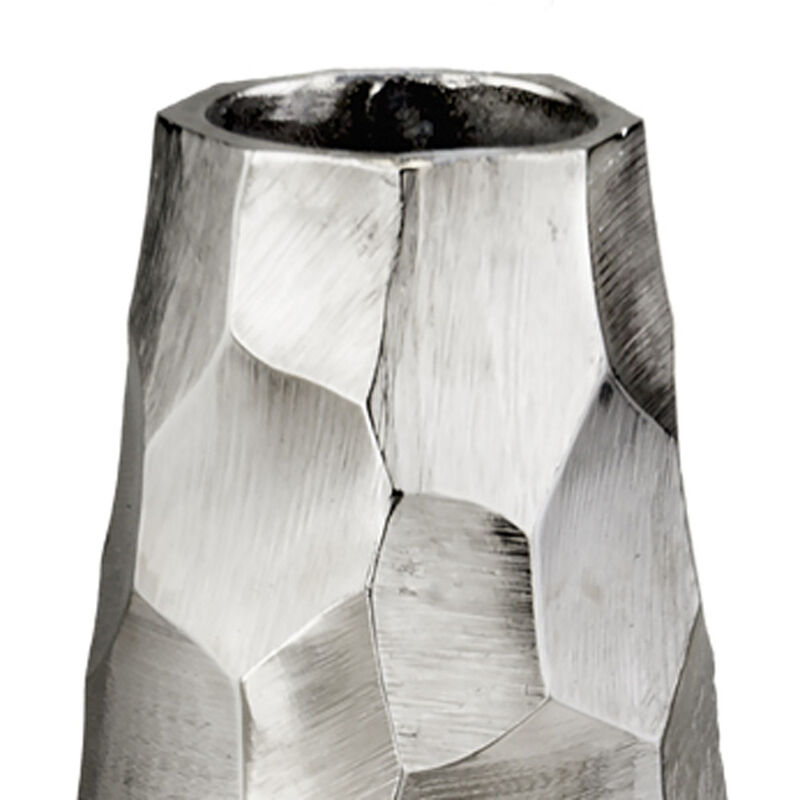 Decorative Aluminum Cylinder Vase for Dining Table or Living Room Display
