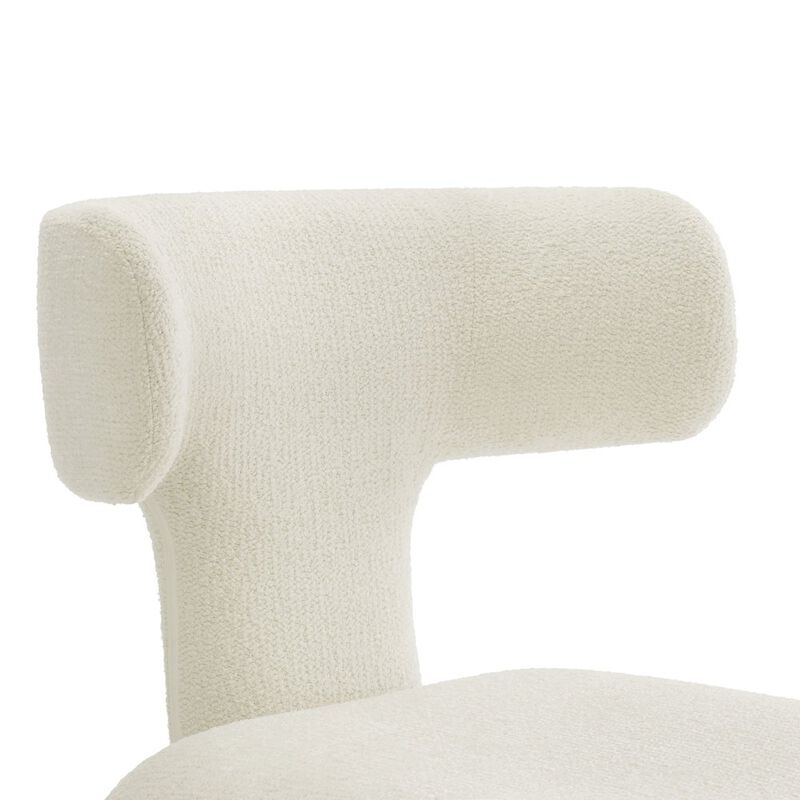 Stellan Curved Back Boucle Upholstered Dining Chair Set of 2 image number 8