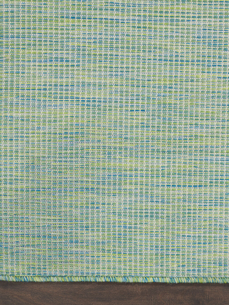 Positano POS01 Blue/Green 2'2" x 12' Rug image number 3