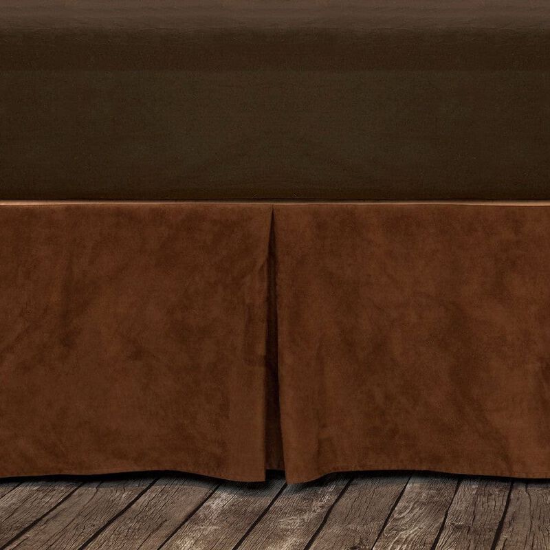 Copper Full Suede Bed Skirt image number 0