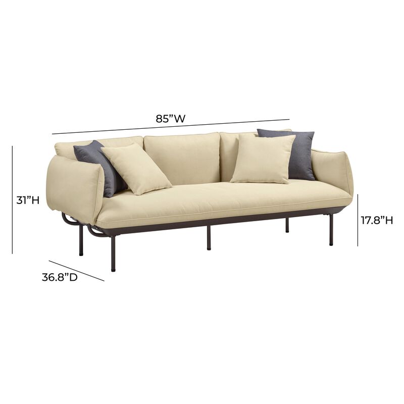 Katti Light Grey Outdoor Sofa