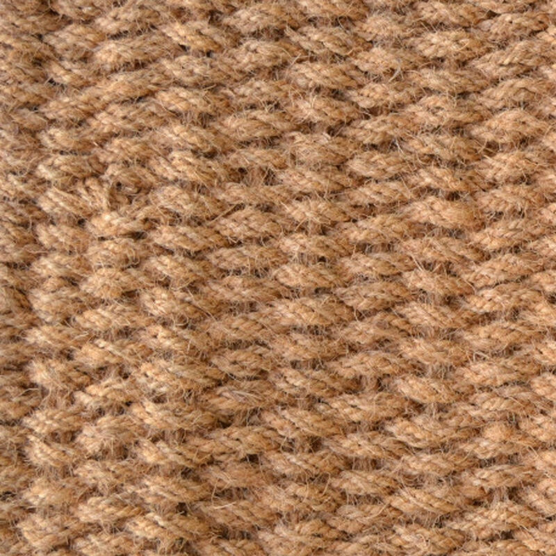 HomeRoots 24" X 36" Brown Coir Weave Outdoor Door Mat image number 3