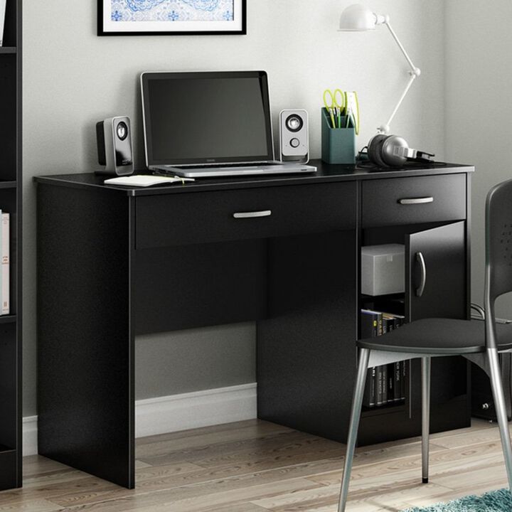 Hivvago Home Office Work Desk in Black Finish