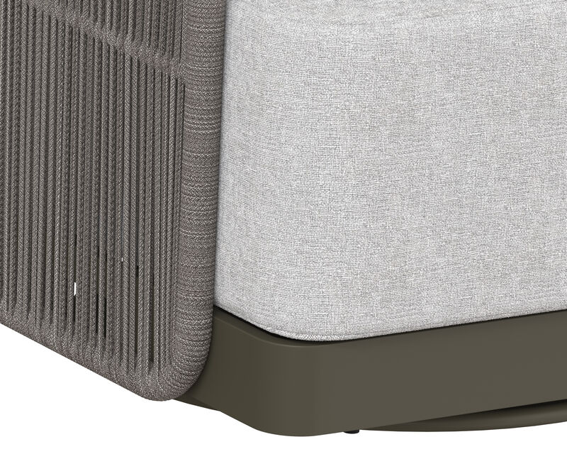 Lyra Warm Grey Gracebay Light Grey Swivel Armchair image number 4