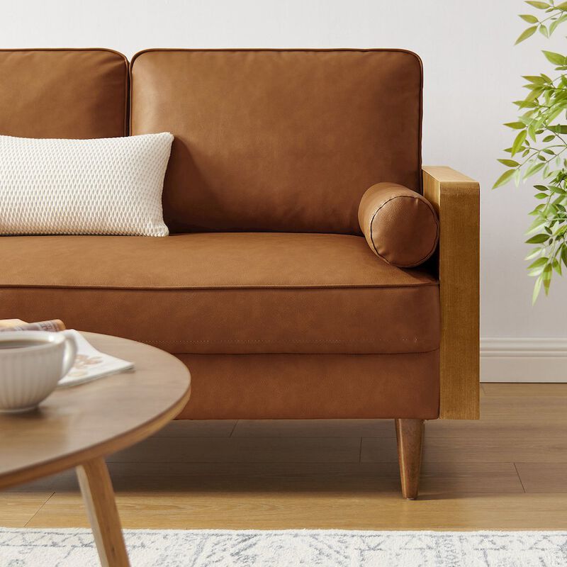 Kellan Vegan Leather Loveseat image number 8