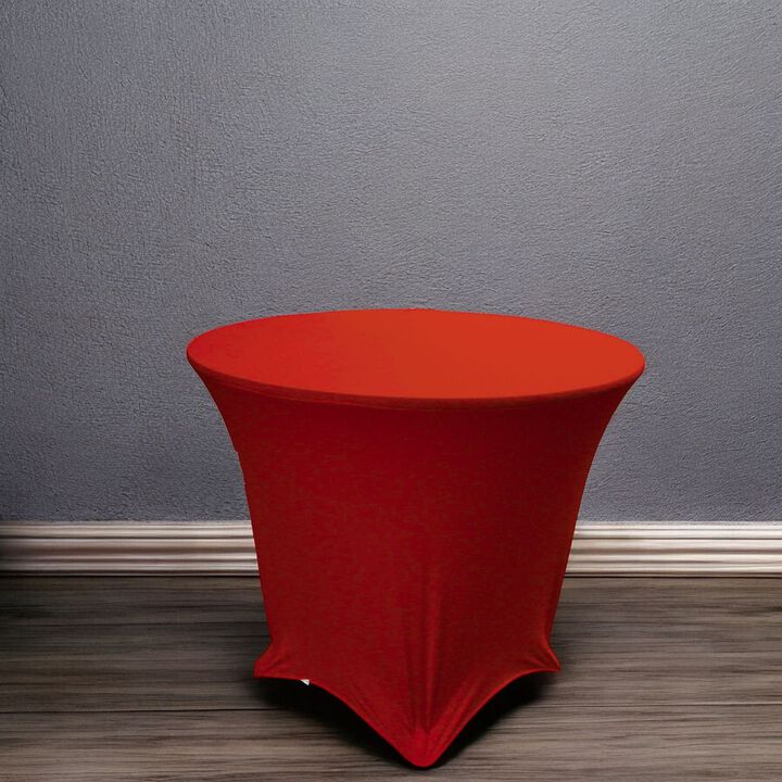 Stretch Round Spandex Tablecloth for Dining Tables, Banquets and Event Decor