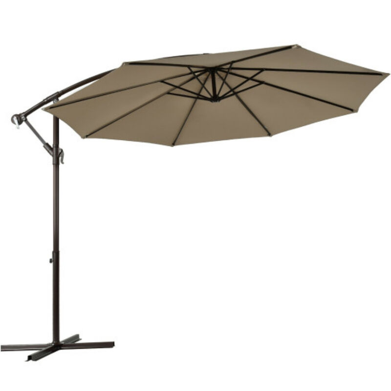 10 Feet Patio Outdoor Sunshade Hanging Umbrella