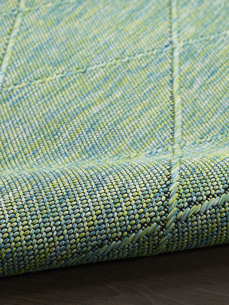 Washable Solutions WSL01 Blue/Green 10' x 14' Rug