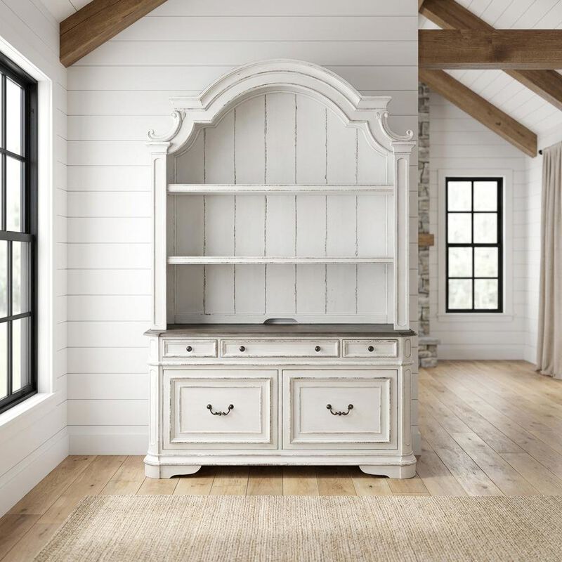 Liberty Furniture Rubberwood Credenza with White Oak & Birch Veneers image number 1