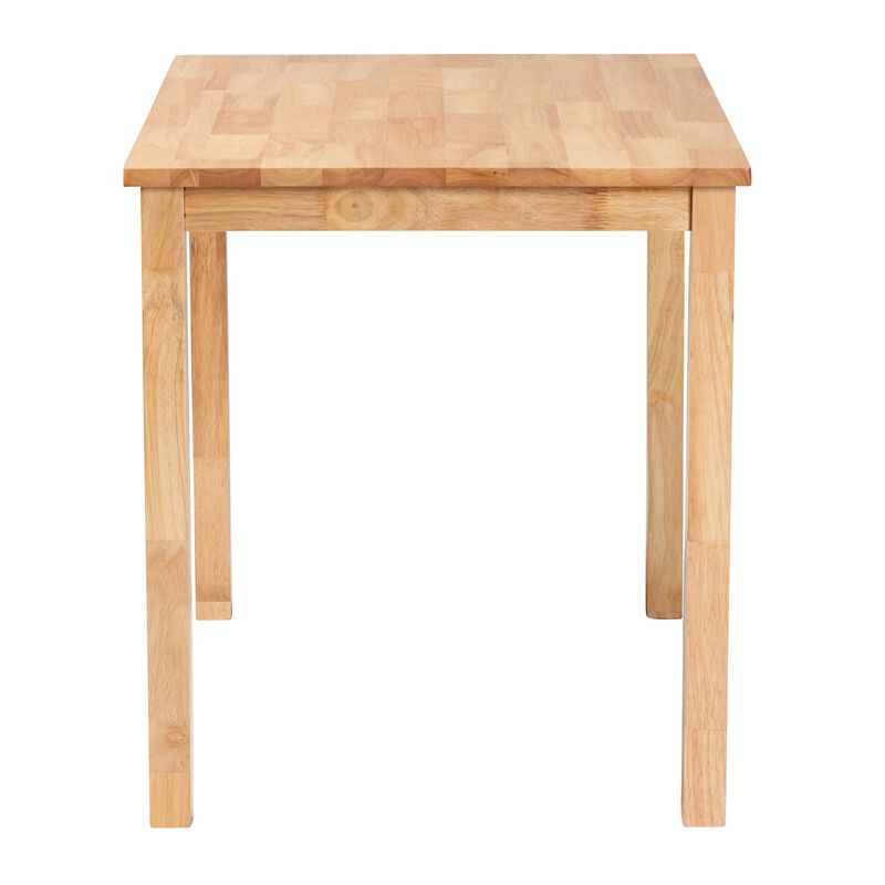 Baxton Studio Eveline Modern Brown Finished Wood 43-Inch Dining Table.