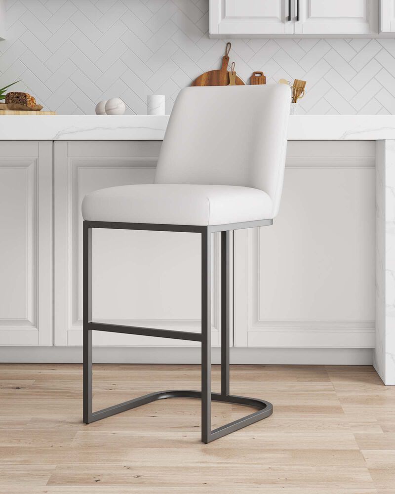 Serena White Barstool