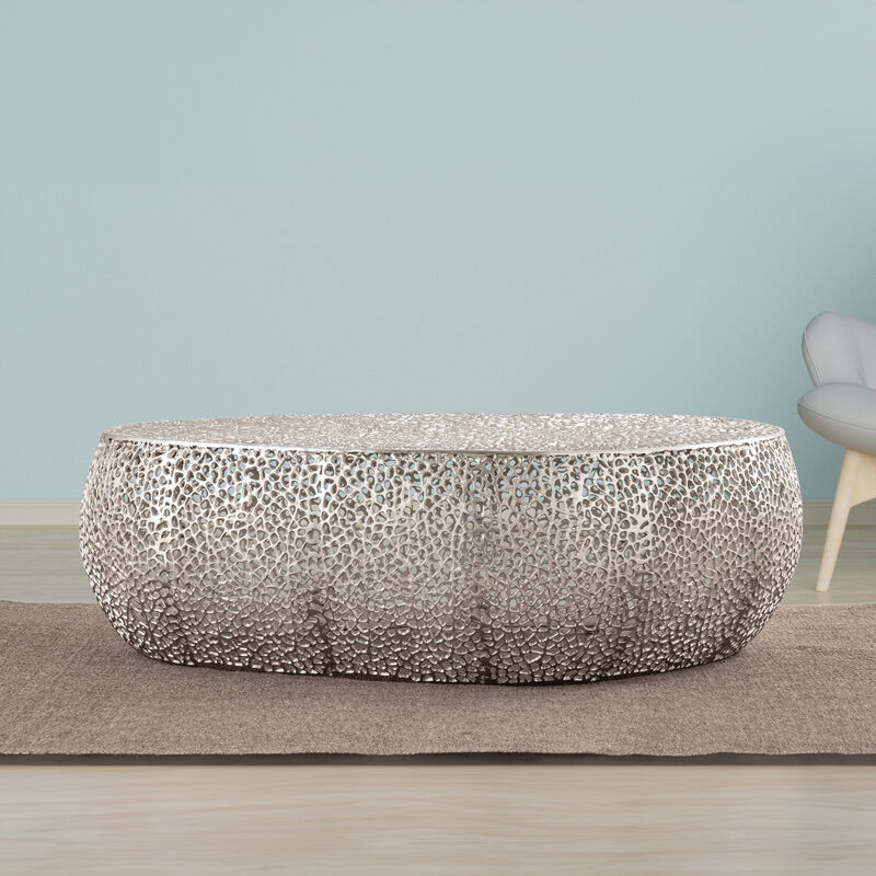 Iveressae Oval Open-Mesh Coffee Table image number 1