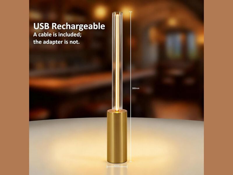 Touch Lamp &ndash; Portable USB Rechargeable Night Light, 28h Battery, 3‑Level Dimming image number 2