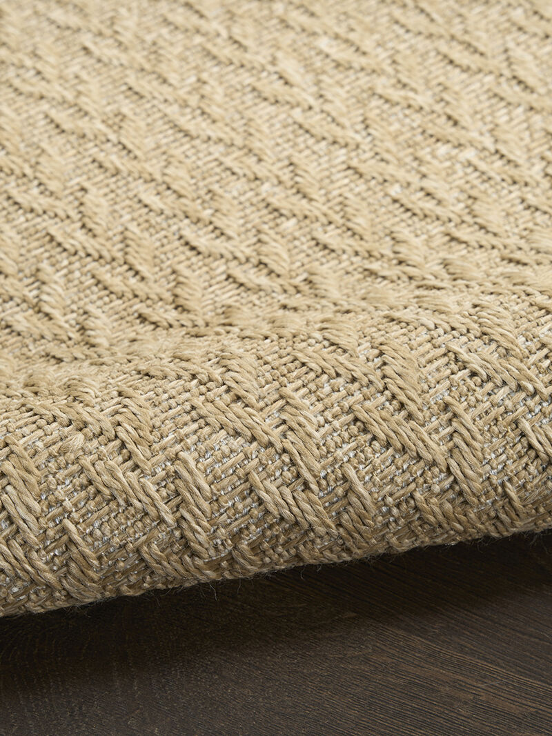 Tulum TLM02 Taupe 8' x Round Rug image number 3