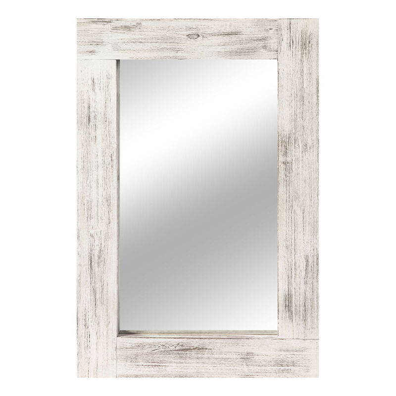 HomeRoots Set of Two White Solid Wood Framed Accent Mirror image number 2