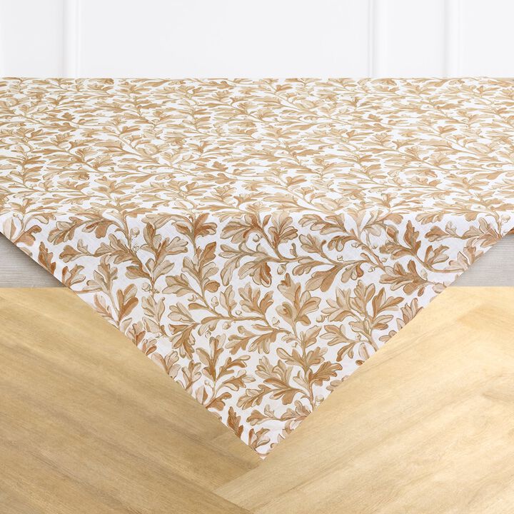Linen Table Throw - Fallen Leaves