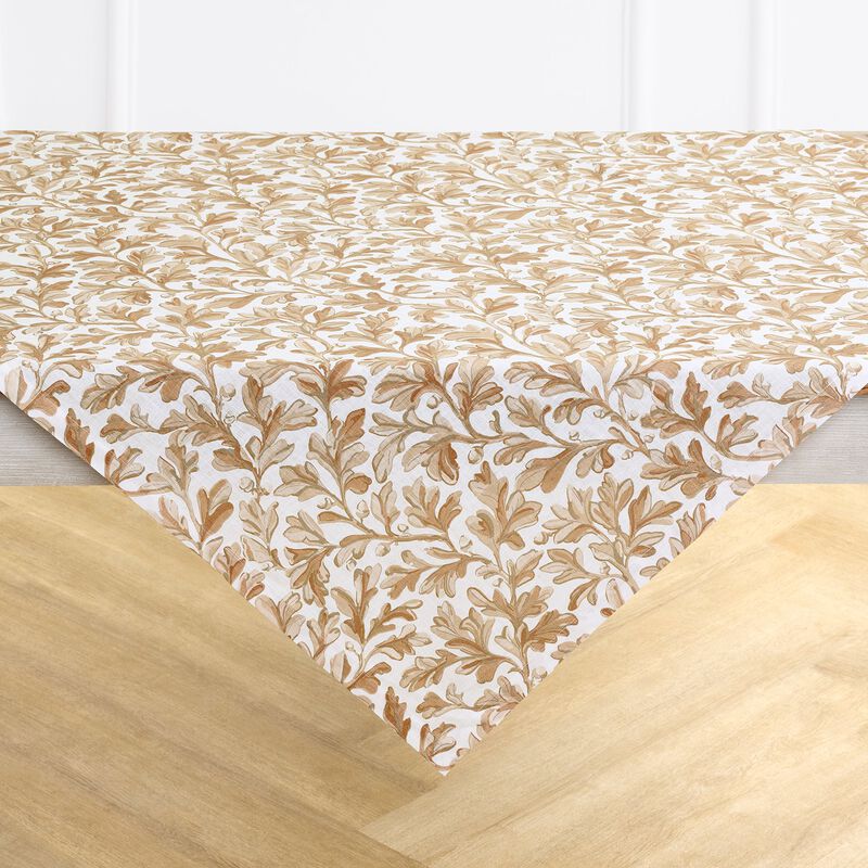Linen Table Throw - Fallen Leaves