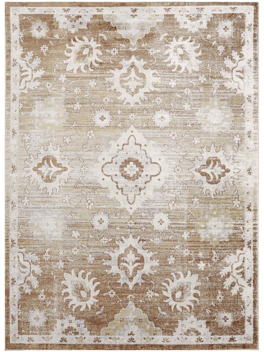 Astra Machine Washable ASW19 Copper 4' x 6' Rug