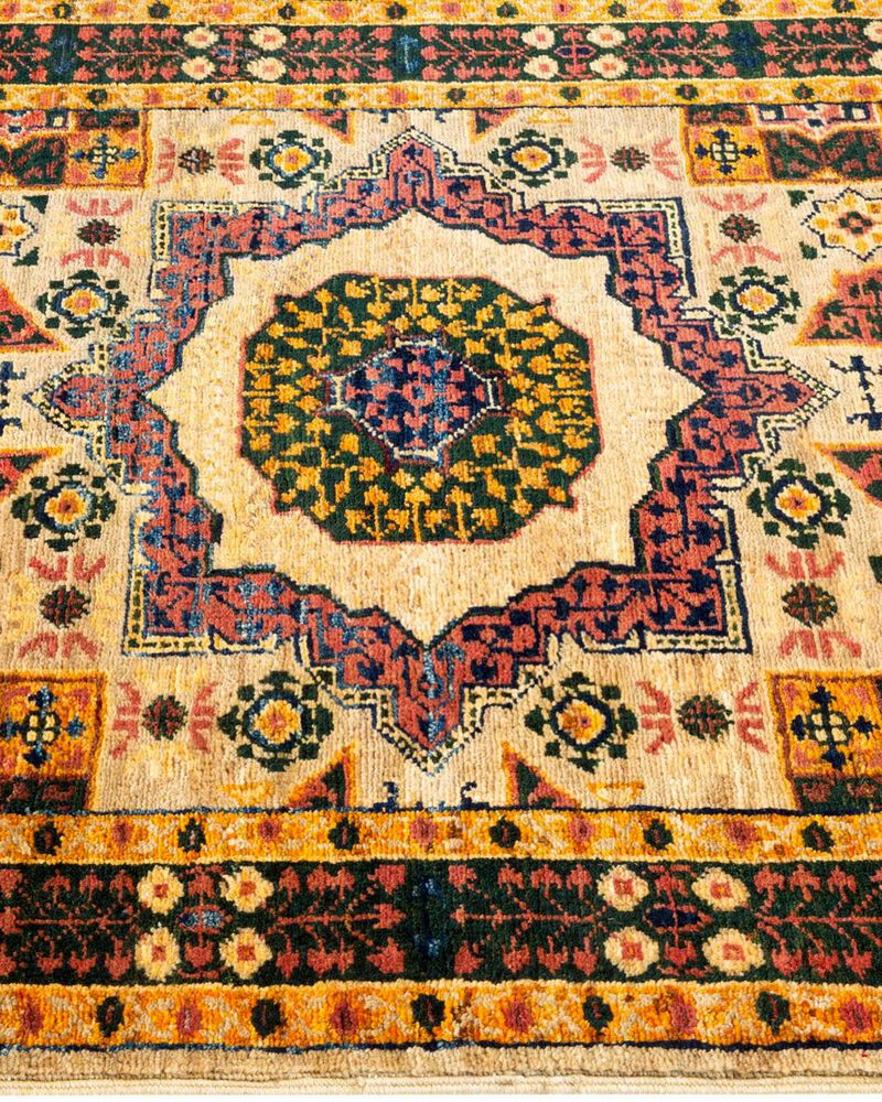 Serapi, One-of-a-Kind Hand-Knotted Area Rug  - Yellow, 2' 9" x 4' 0"