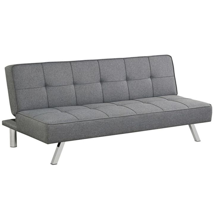 Hivvago 3-Seat Convertible Sofa Bed with High-Density Sponge for Living Room