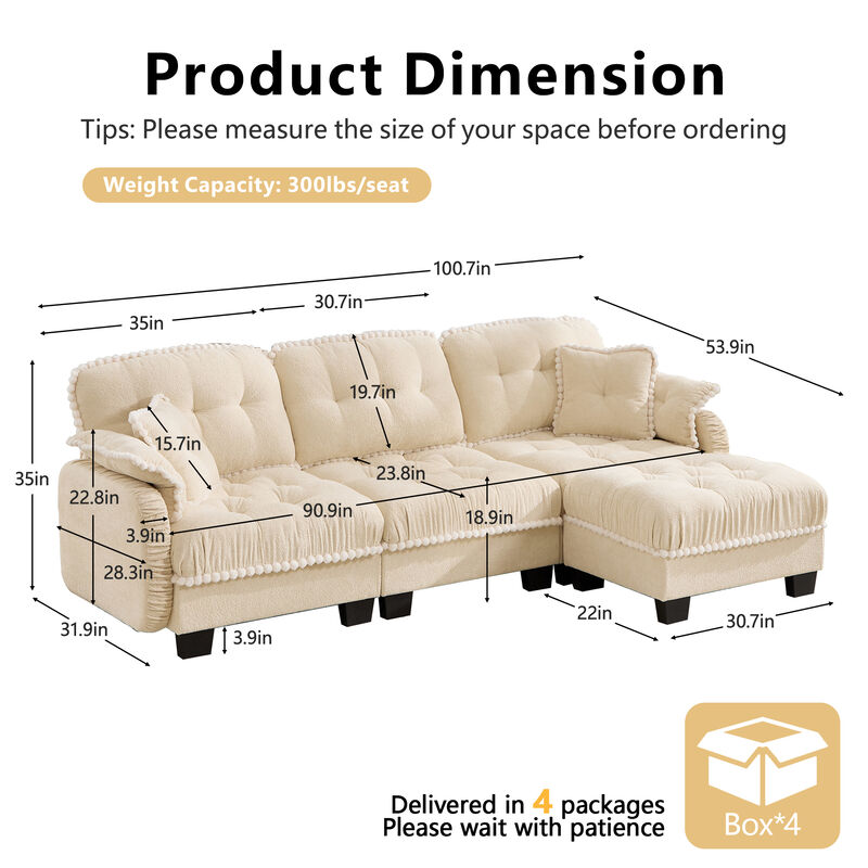 Zambal  L-Shaped Sectional Sofa image number 5