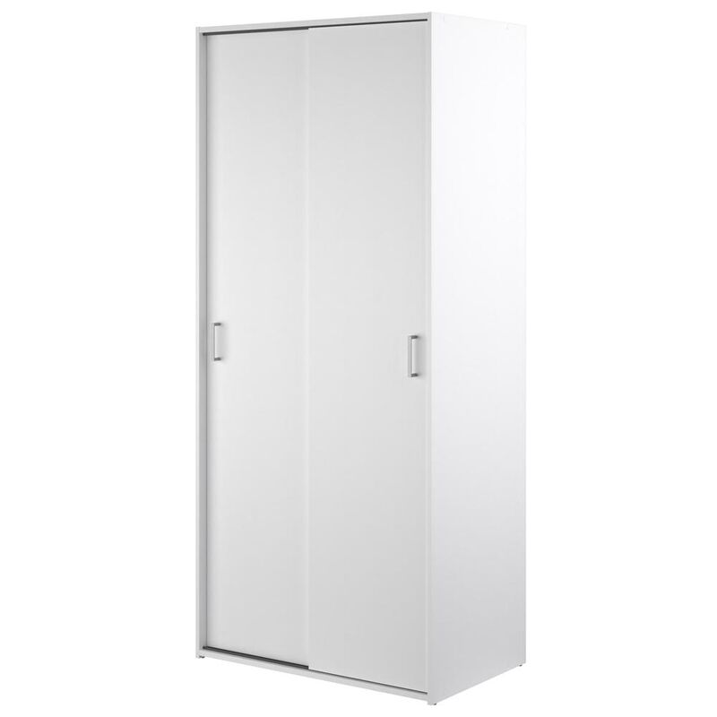 Tvilum Space Wardrobe with 2 Sliding Doors, White