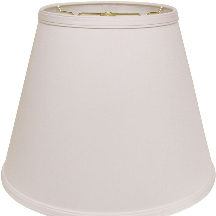 Hivvago 18" White Empire Deep Slanted No Slub Lampshade