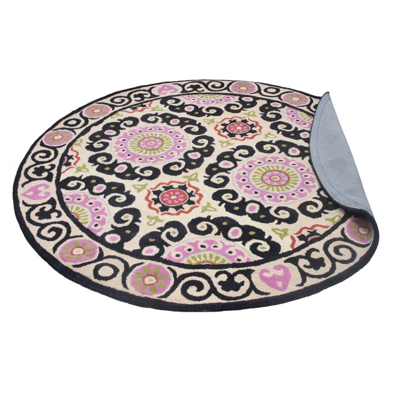 RUGSOTIC CARPETS HAND TUFTED WOOL ECO-FRIENDLY AREA RUGS - Classic Oriental Traditional  Design, High Pile Thick Handmade Anti Skid Area Rugs (K00208) image number 5