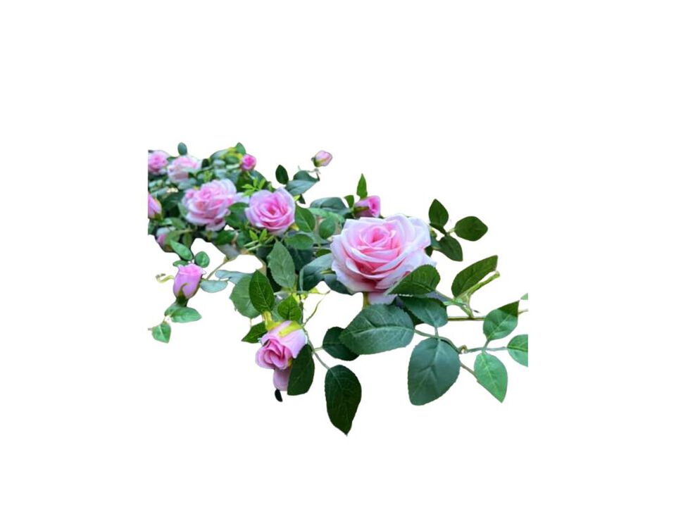 6 Ft Bendable Rose Flower Garlands Artificial Silk Wild Roses Vine Hanging Wall