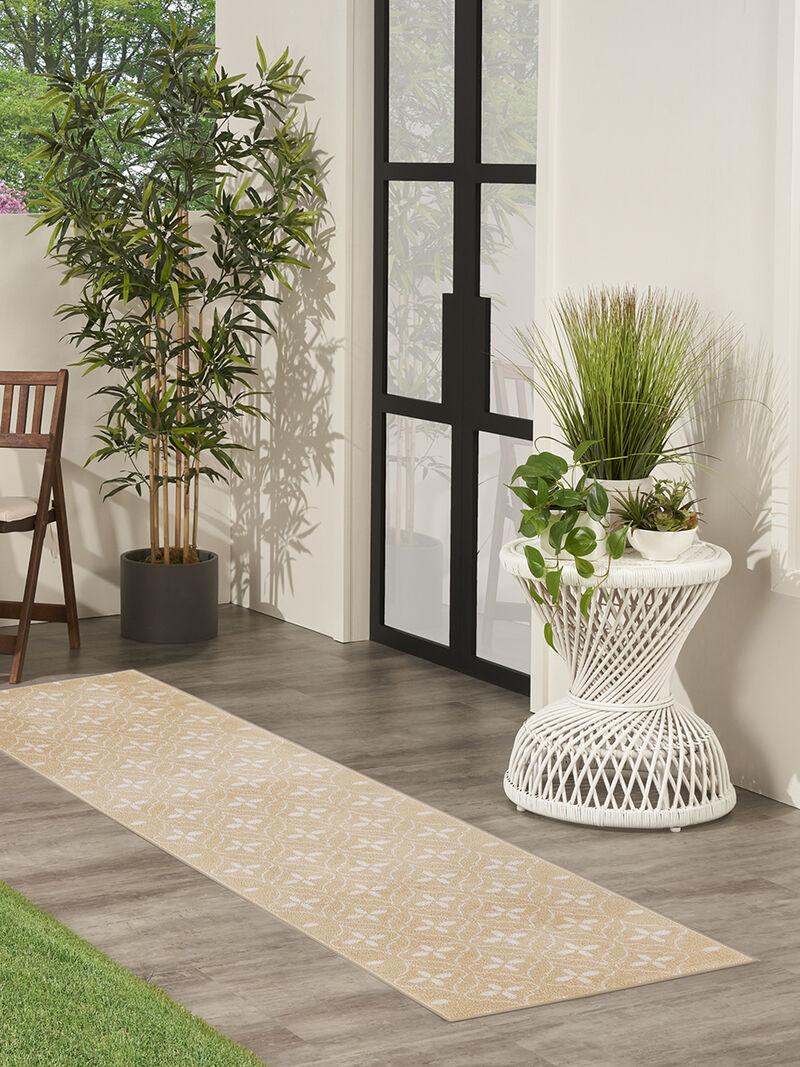 Nourison Essentials NRE04 Beige/Ivory 2'2" x 7'6" Rug image number 2