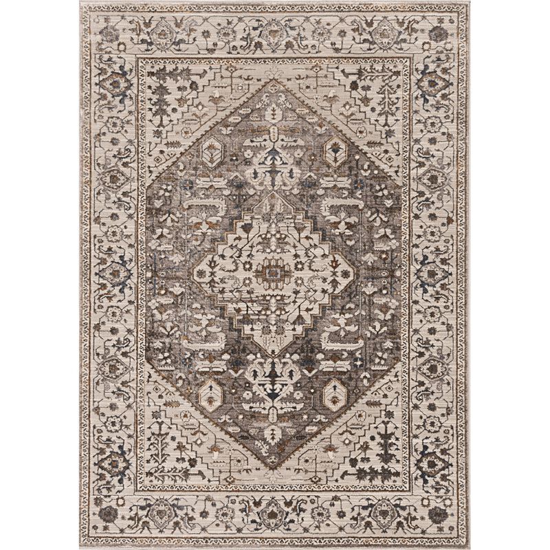 Inspire 7501 Grey Parisian Area Rug, Size - 9'10 x 13'2