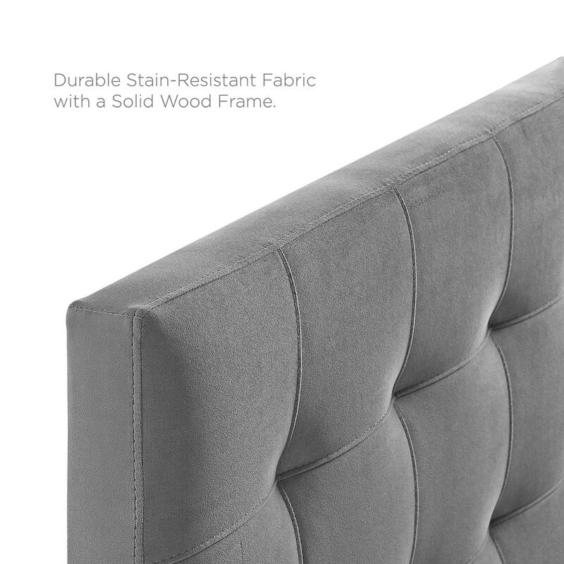 Lily Biscuit Tufted Performance Velvet Queen Headboard image number 3
