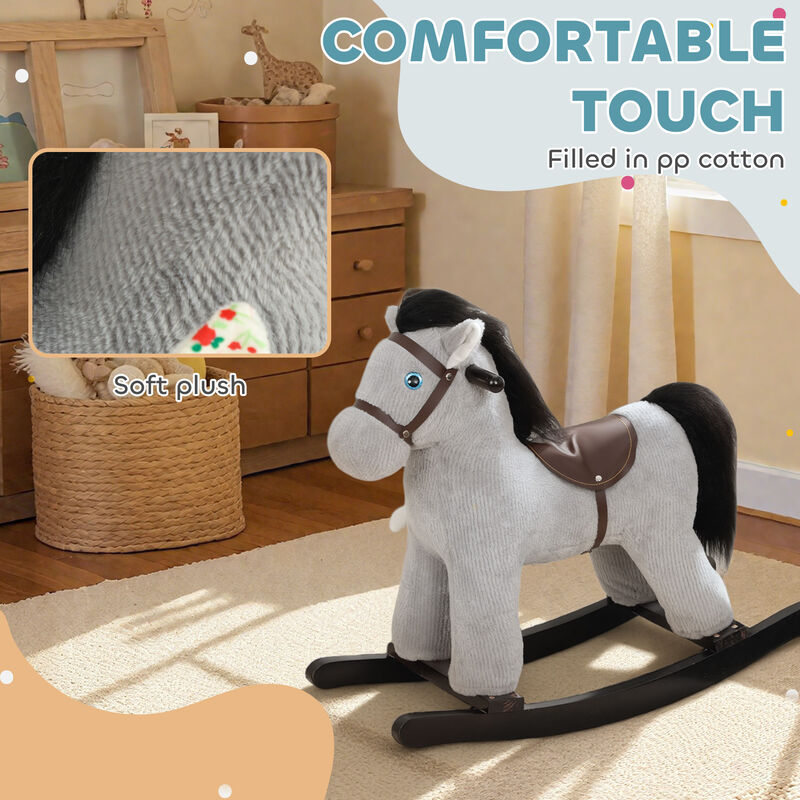 BreeBe Soft Plush Rocking Horse for Kids (2&ndash;5 Years) image number 5