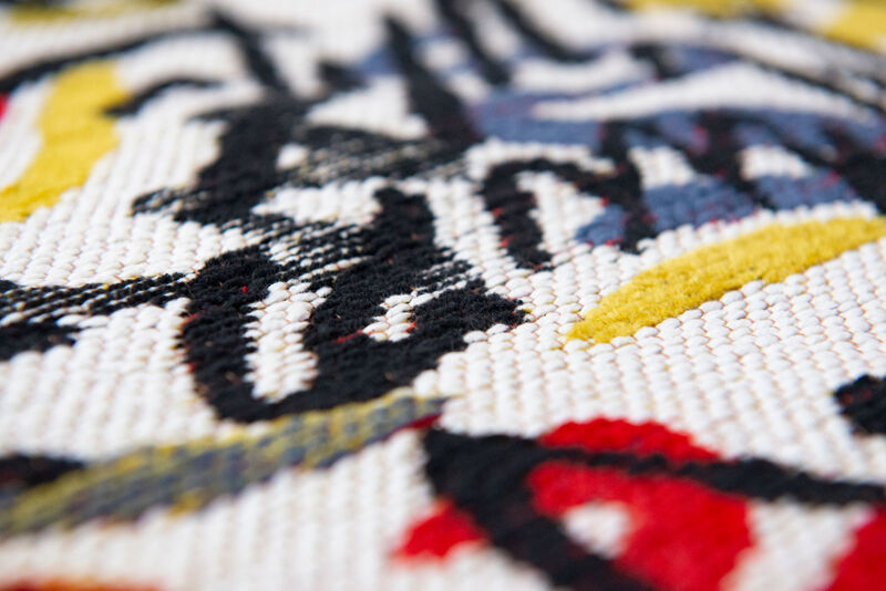 HomeRoots Abstract Non Skid Area Rug image number 2