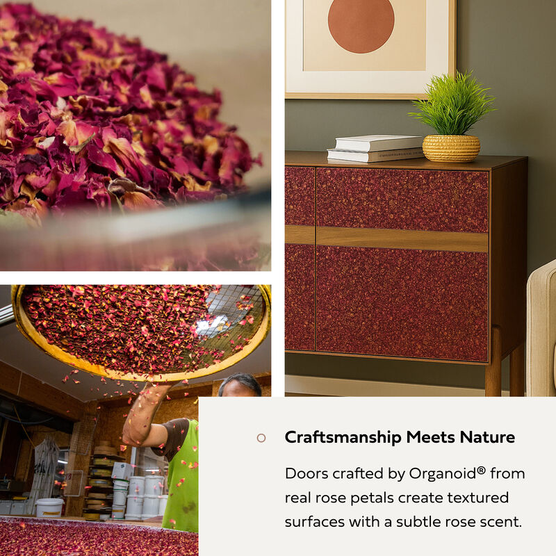 BLOOM Designer Sideboard Featuring Handcrafted Doors