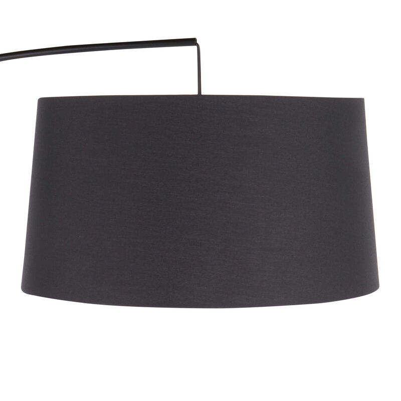 Lumisource Home Decorative Robyn Mid-Century Modern Floor Lamp in Walnut Wood and Black Linen Shade image number 7