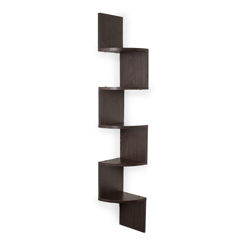 Large Laminated Corner Wall Mount Shelf