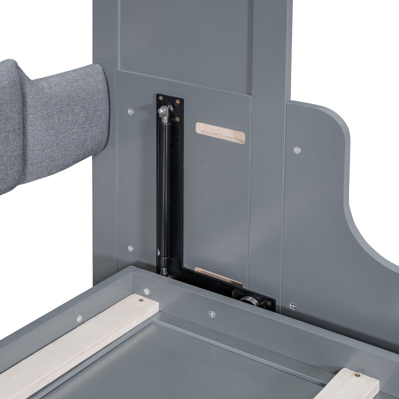 Merax Murphy Bed Wall Bed with Cushion image number 8