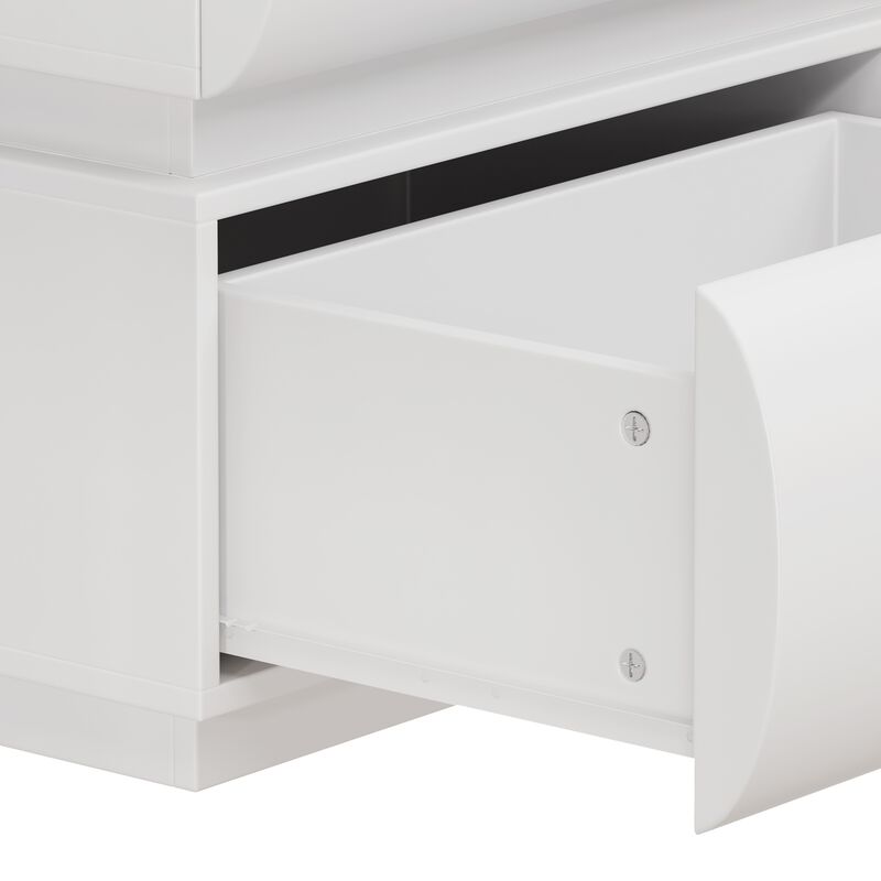 6 Drawer Dresser for Bedroom, White Dresser No Handle, Modern 6 Chest of Drawers with Wide Storage image number 7