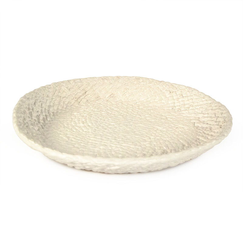 White Cross Weave Platter Large image number 0