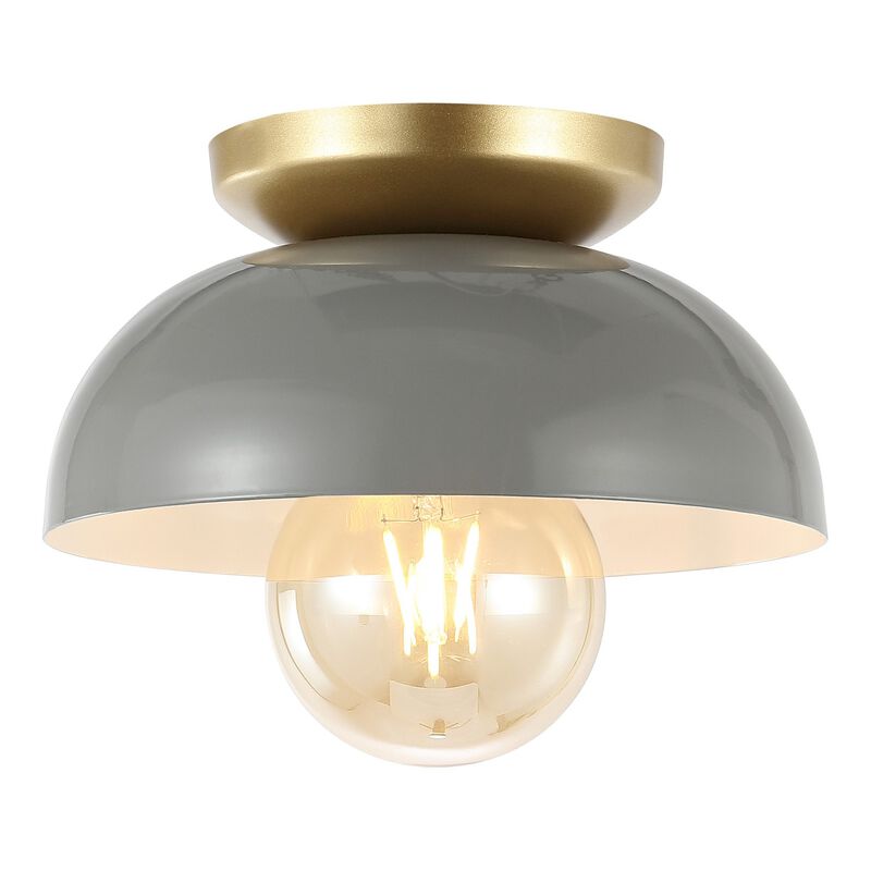 Paulina Classic Industrial Iron LED Flush Mount
