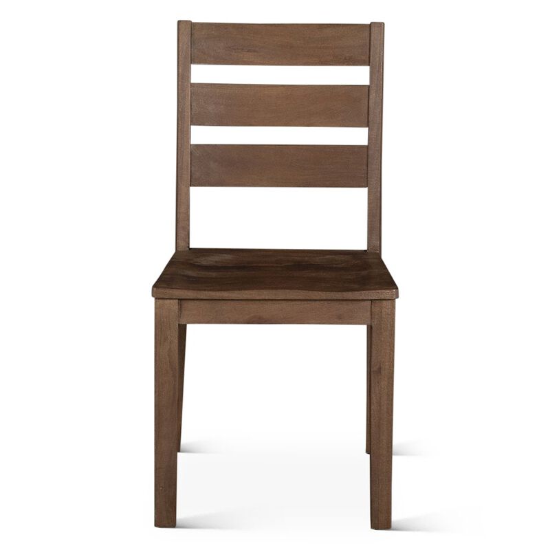 World Interiors Calabasas Ladder Back Dining Chair in Toffee Nut image number 6
