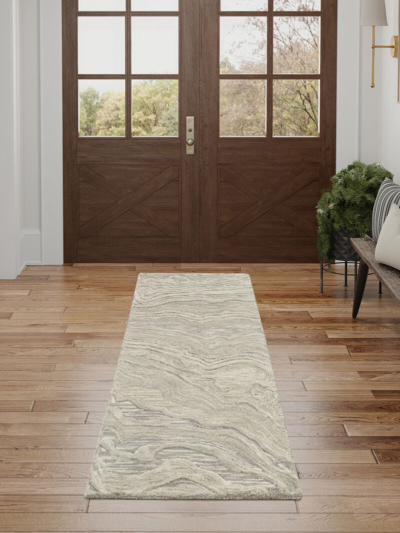 Graceful GRU01 Gray 2'3" x 7'6" Rug image number 5