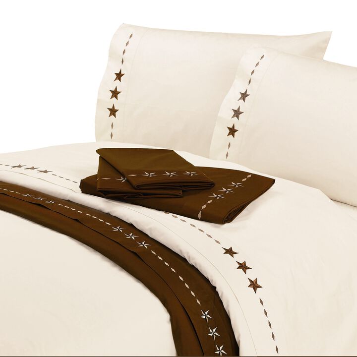 Star Cream King Sheet Set