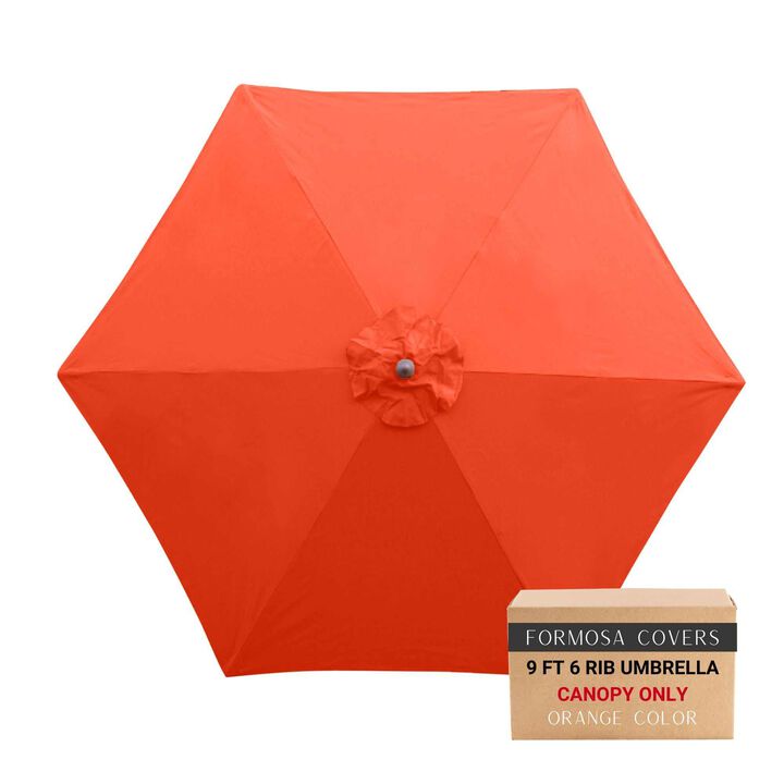 9ft Market Patio Umbrella 6 Rib Replacement Canopy