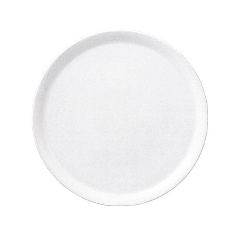 Porcelain Delta dia.11.75" Round White Porcelain Plate (Set of 2)