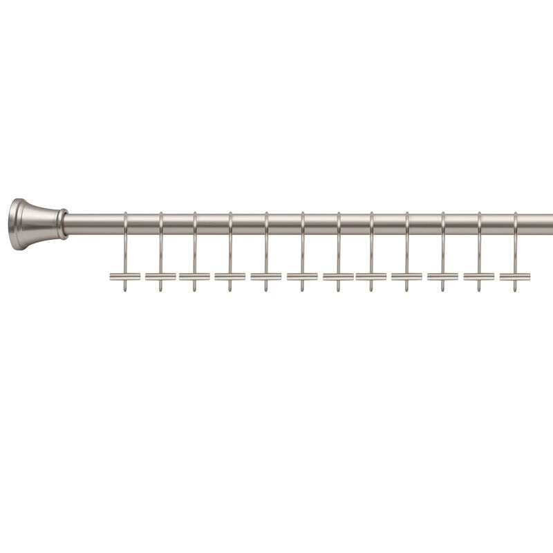 Metal Shower Curtain Hooks, Set of 12 image number 5